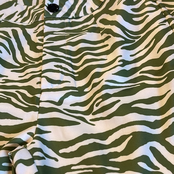 Green zebra High waist flare pants - Picture 8 of 9